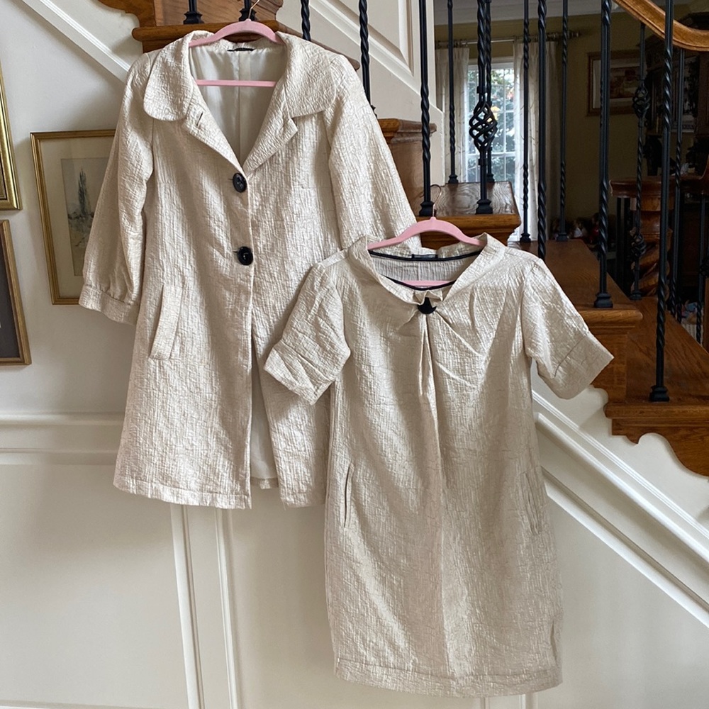 Cream Textured Short-Sleeve Shift Dress - Cream